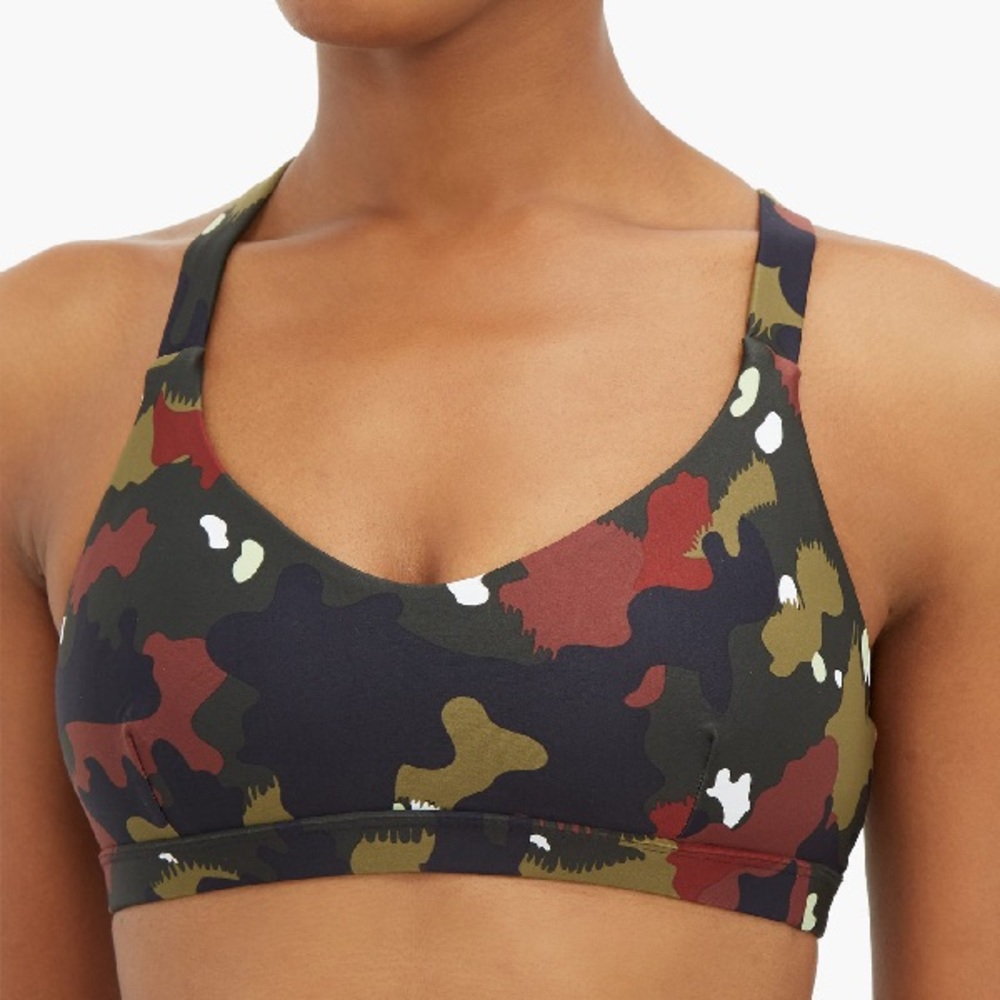 Brand new! The Upside Sophie Jungle Cross Back Sports Bra In Jungle Camo 4